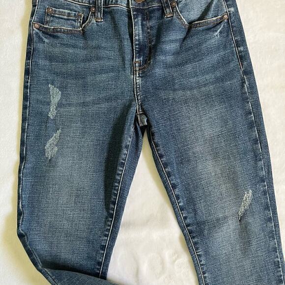 Pistola High Waisted Raw Hem Distressed Skinny Jeans Denim Womens Size 27 Rugged - Picture 5 of 6